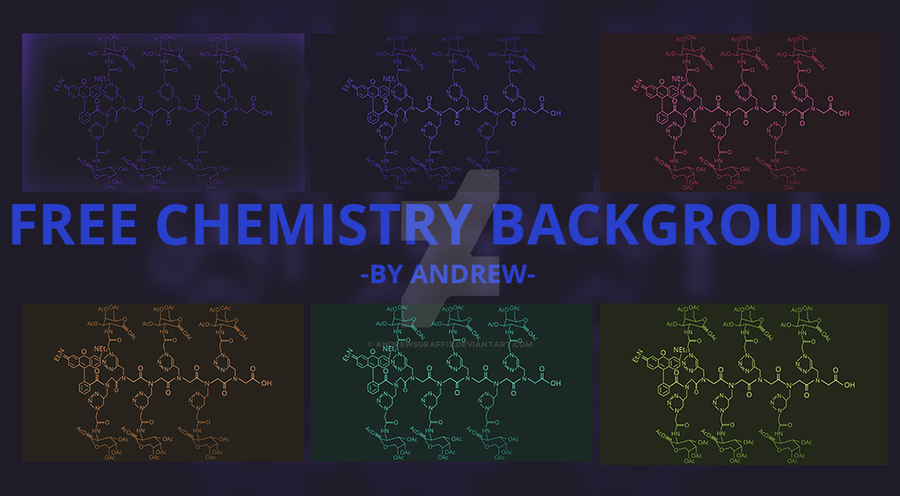 Free Chemistry Background 6 Variants by andrewsgraffix