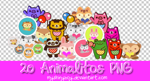 20 Animalitos PNG by MyShinyBoy