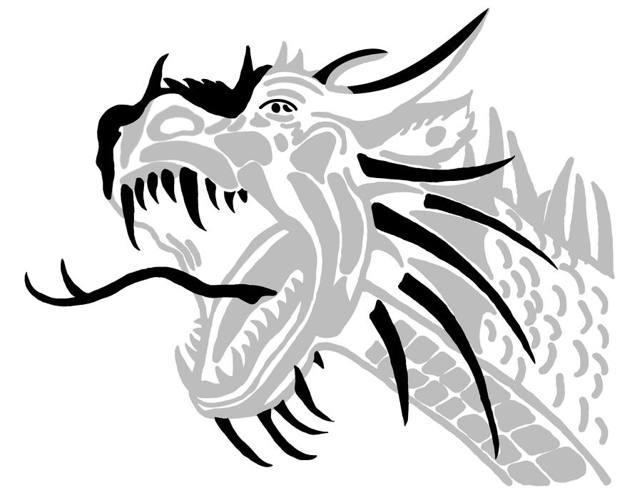 Dragon Stencil by xrealmweaverx on DeviantArt