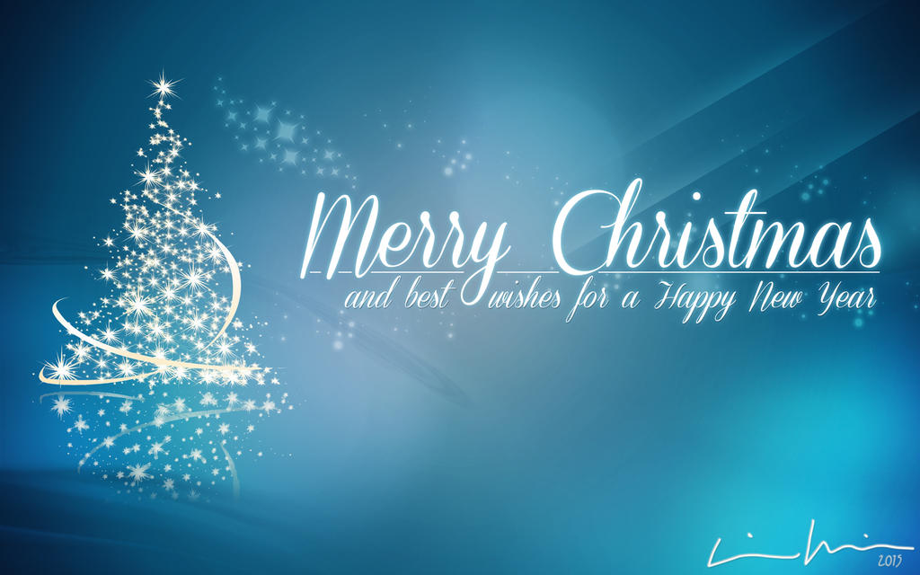 Merry Christmas Happy New Year 2015 (Wallpaper) by gamesandgigs on DeviantArt