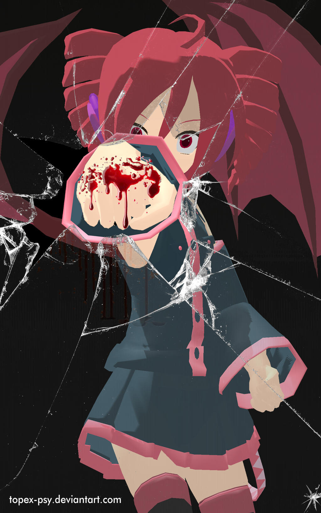 MMD Teto Kasane Glass Punch Android Wallpaper by topex-psy ...