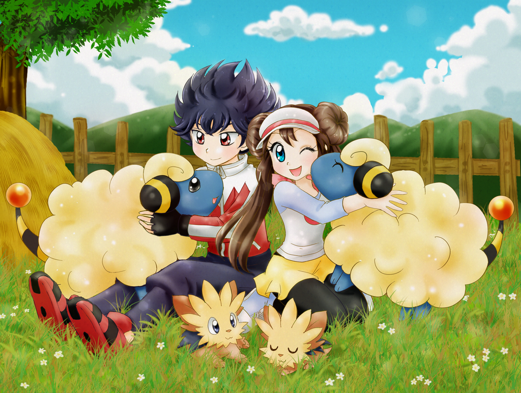 rosa_and_hugh_in_floccesy_ranch_by_chikorita85-d5lip6y.png