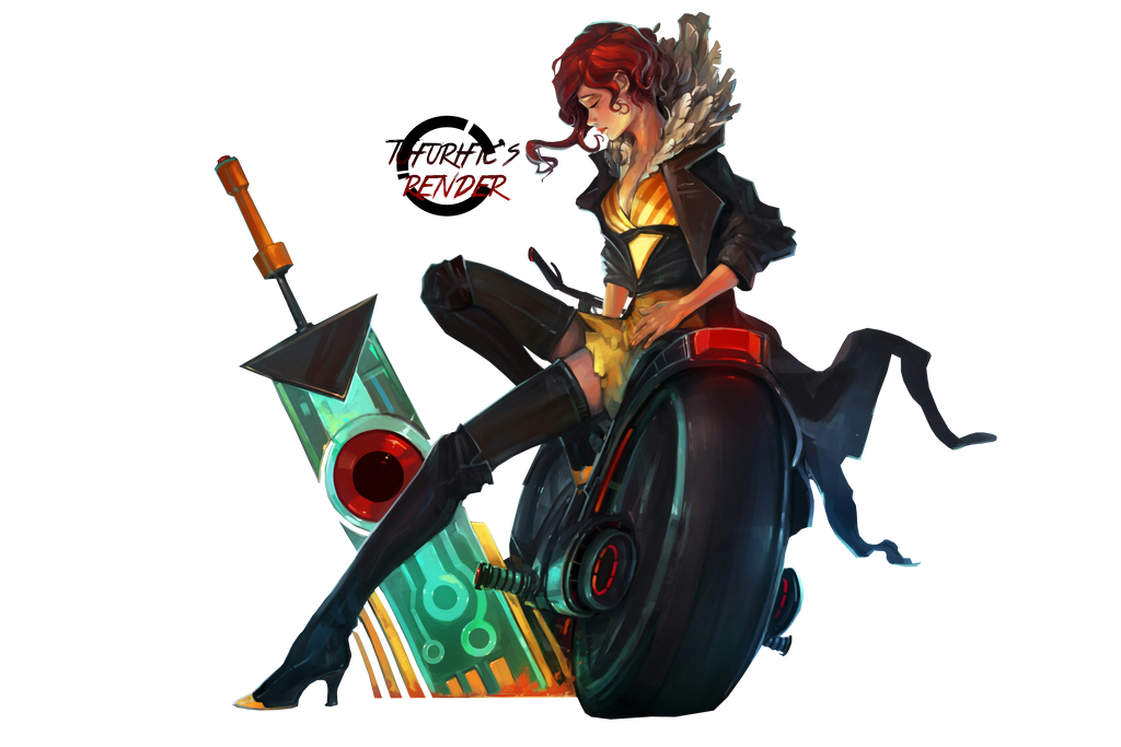 transistor_red_on_a_motorcycle_render_by