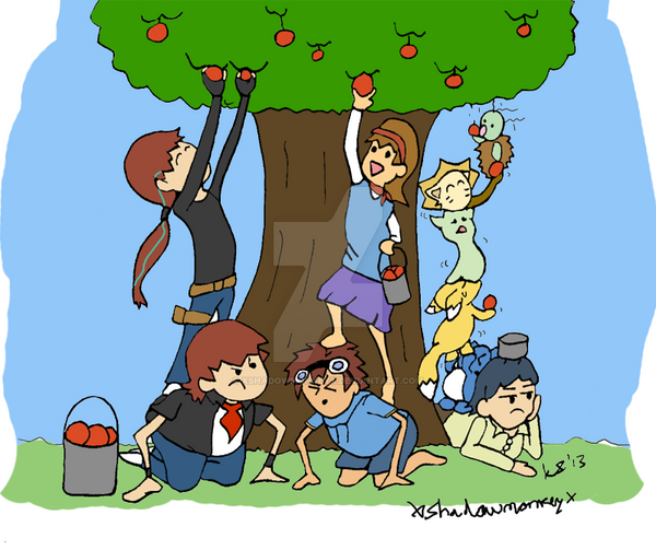 apple picking clipart - photo #43