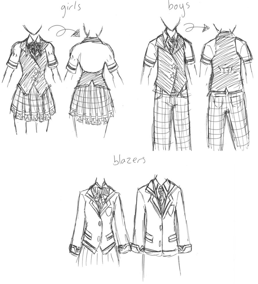 School Uniform Designs by LankySandwich on DeviantArt