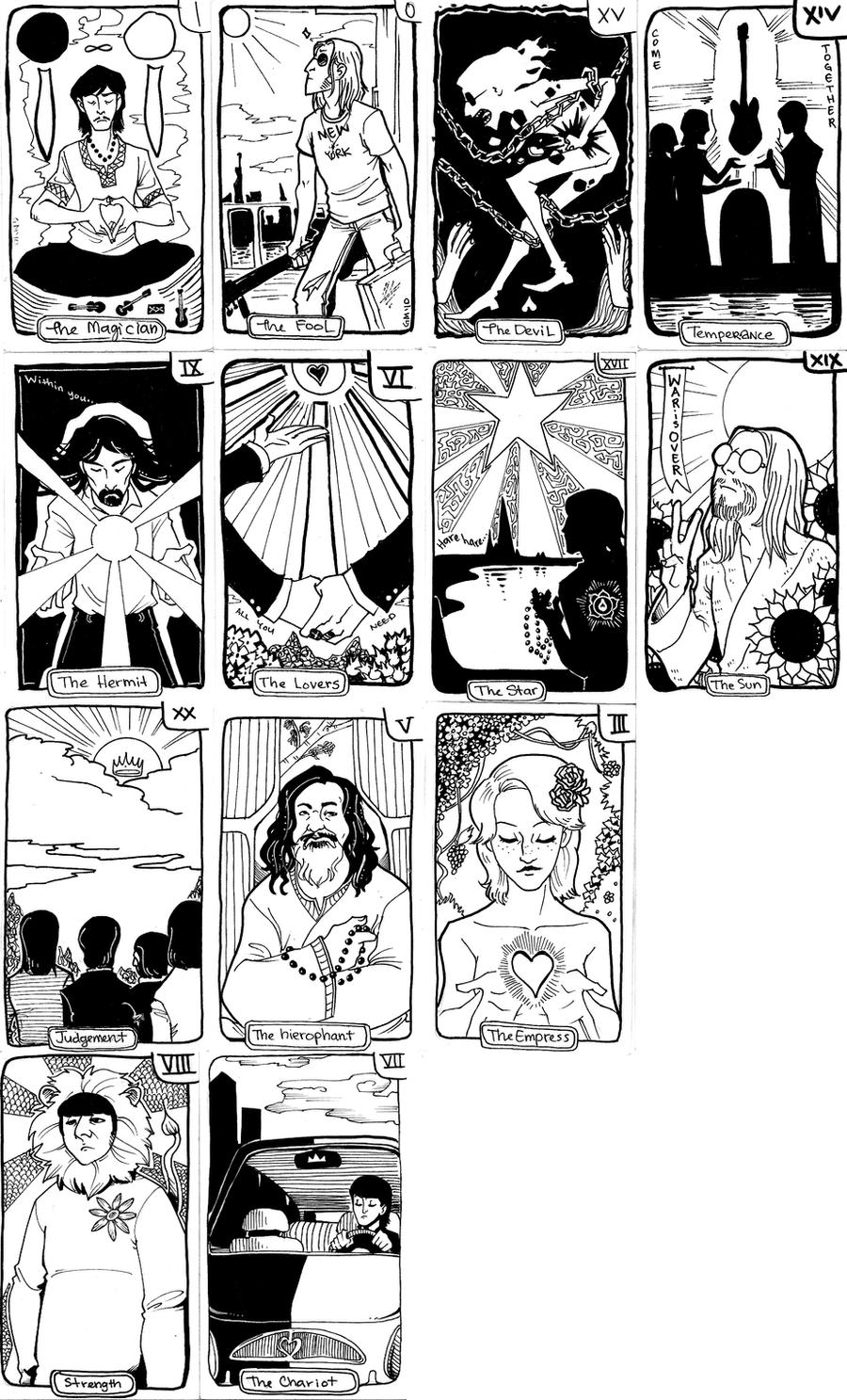 Beatles tarot cards 
