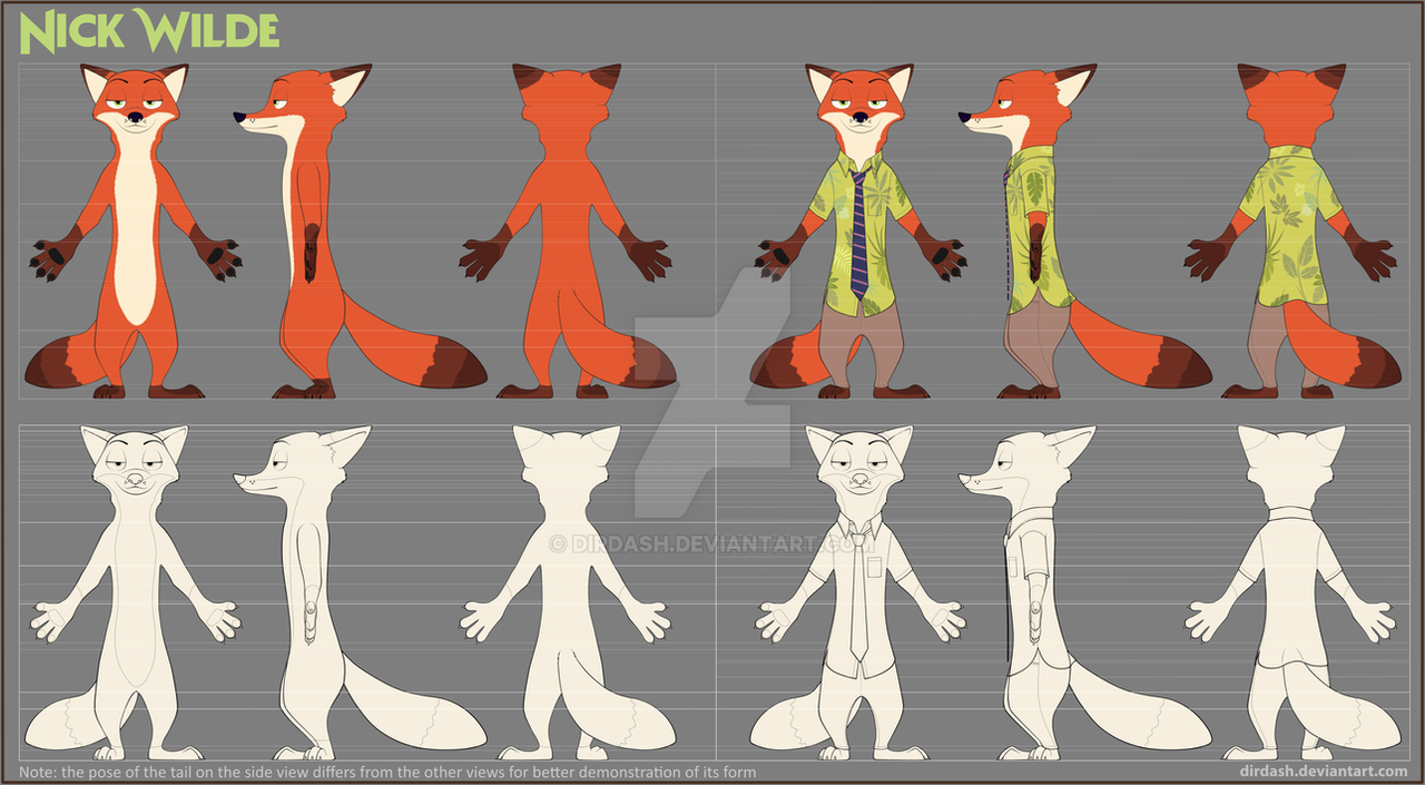 _commission__nick_wilde_reference_sheet_