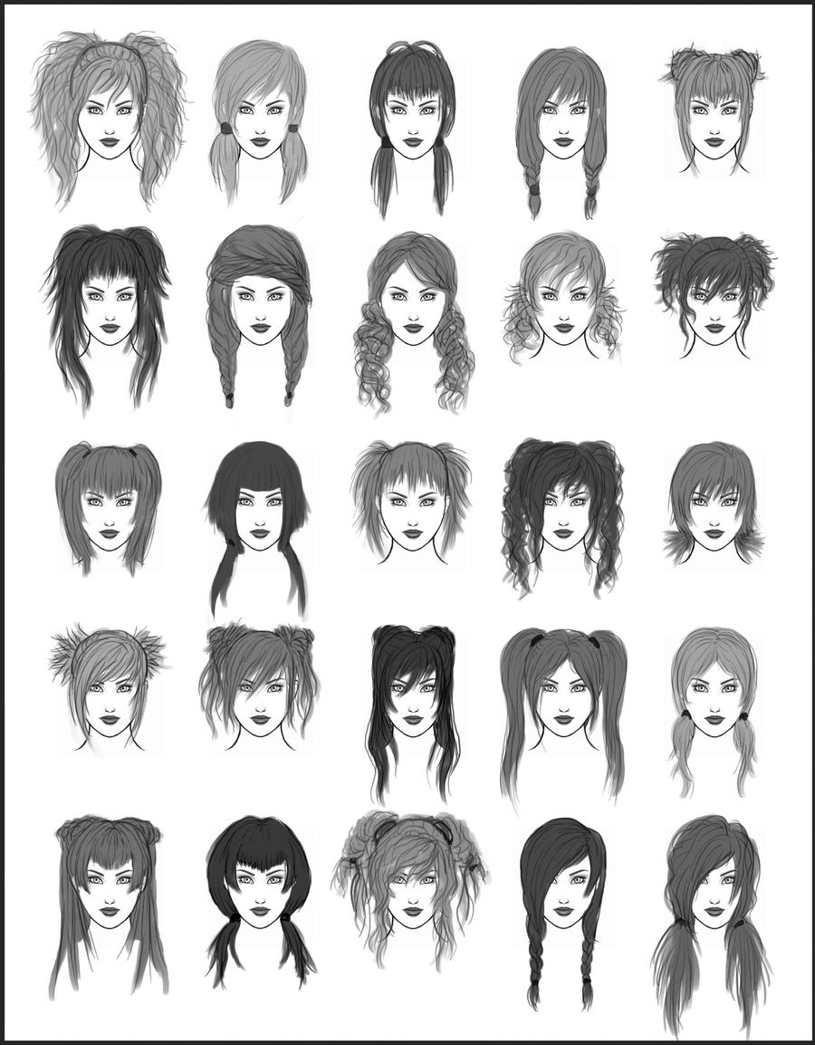 women s hair set 1 by dark sheikah d3l9mmd