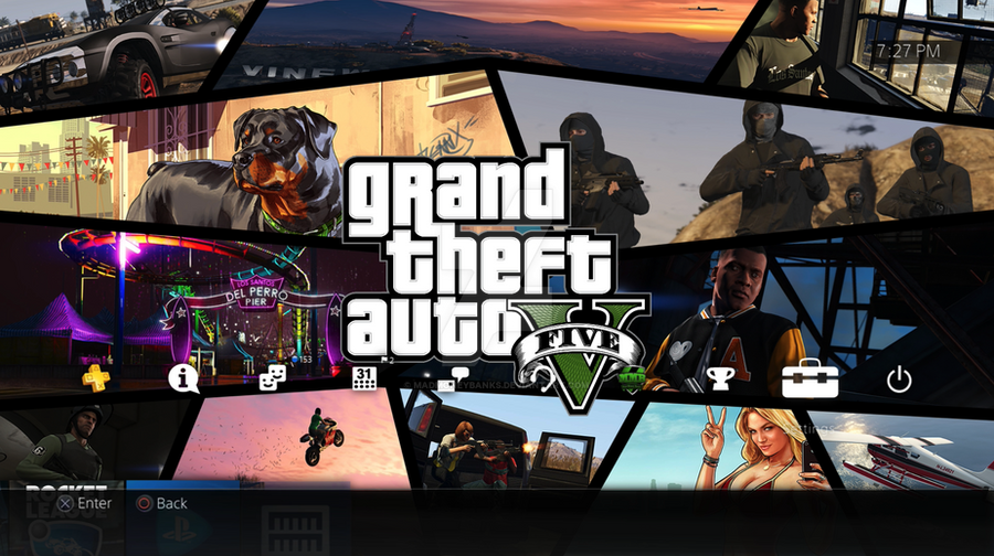 Grand Theft Auto 5 Dynamic PS4 Theme by MadMoneyBanks on DeviantArt