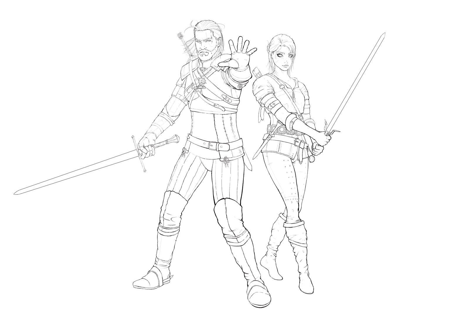 Download The Witcher Coloring Pages Coloring Pages